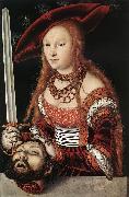 CRANACH, Lucas the Elder Judith with the Head of Holofernes dfg oil painting reproduction